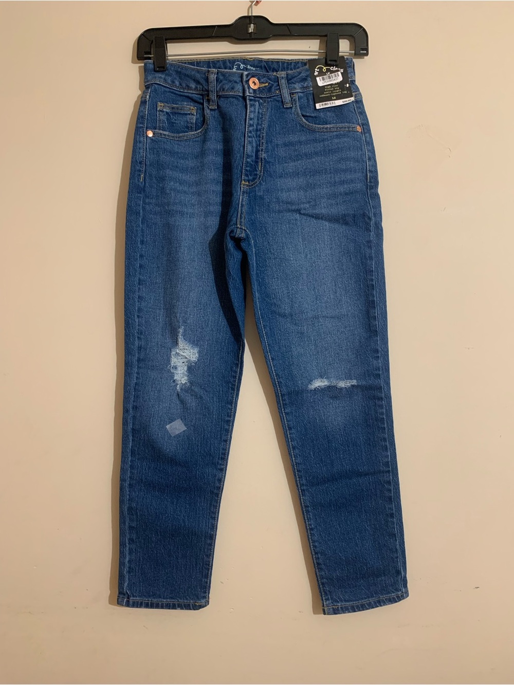 Art Class Dark Blue Straight Leg Girls Jeans Size 12